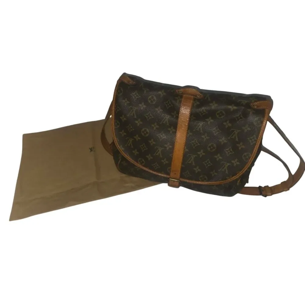 Vintage Louis Vuitton Saumur 35 Crossbody Bag - Entrupy Certified with dust bag